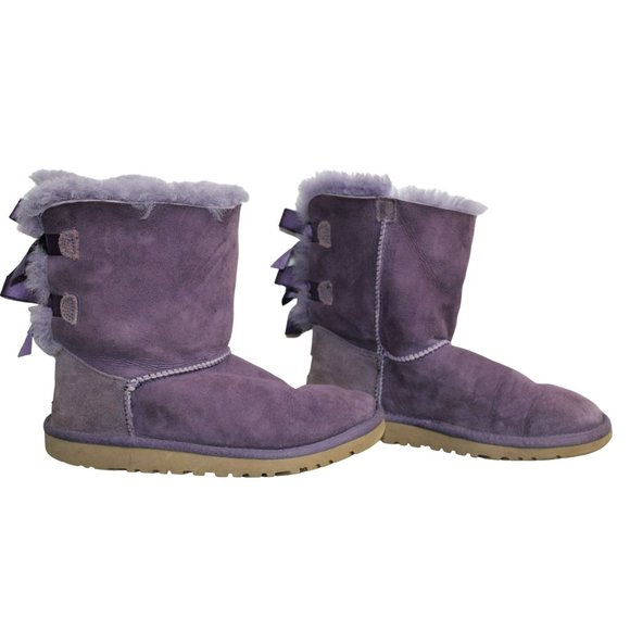 UGG Australia Purple Mid Length Boots - Size 5 - Picture 3 of 8
